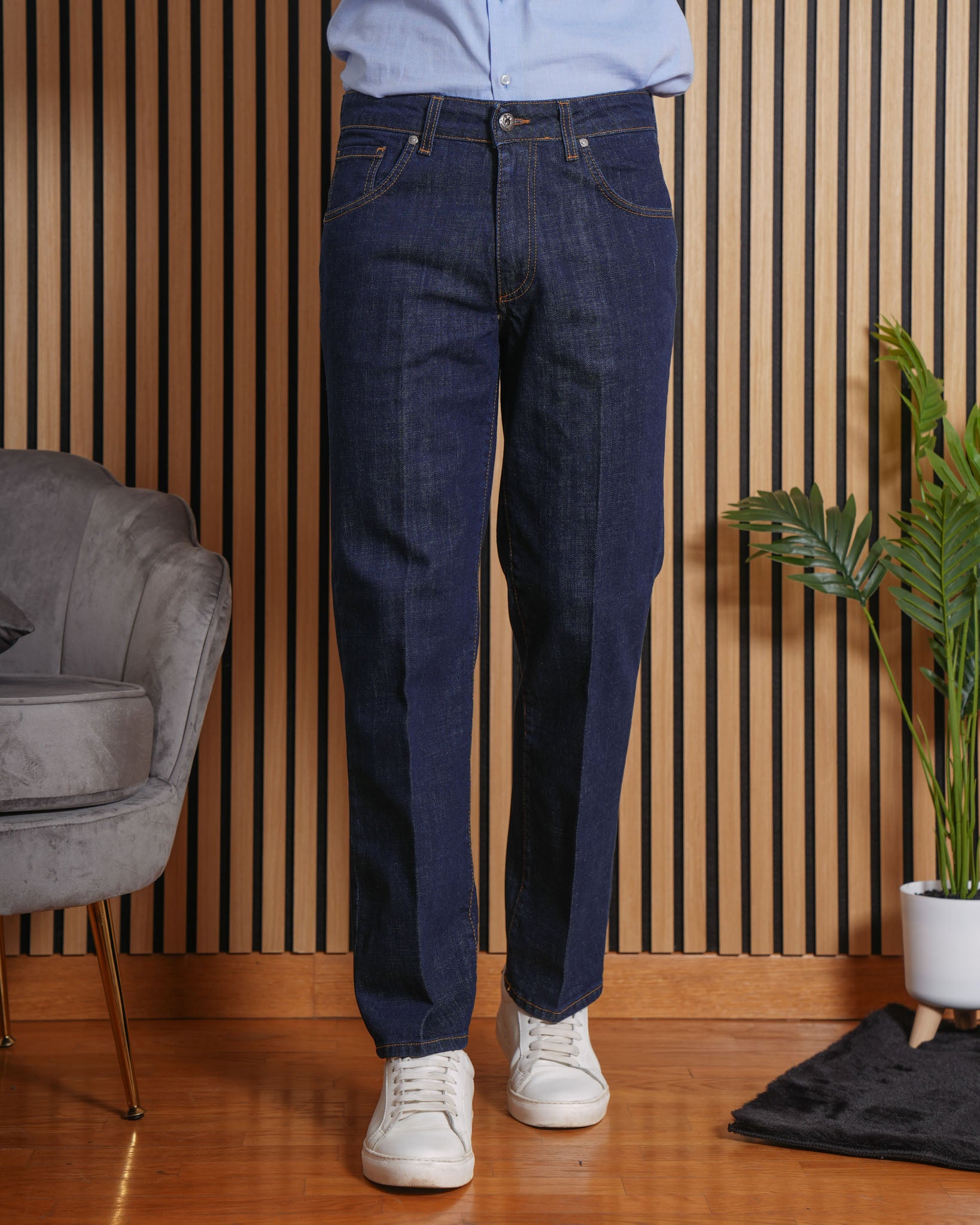 PALERMO - JEANS FONDO AMPIO SCURO