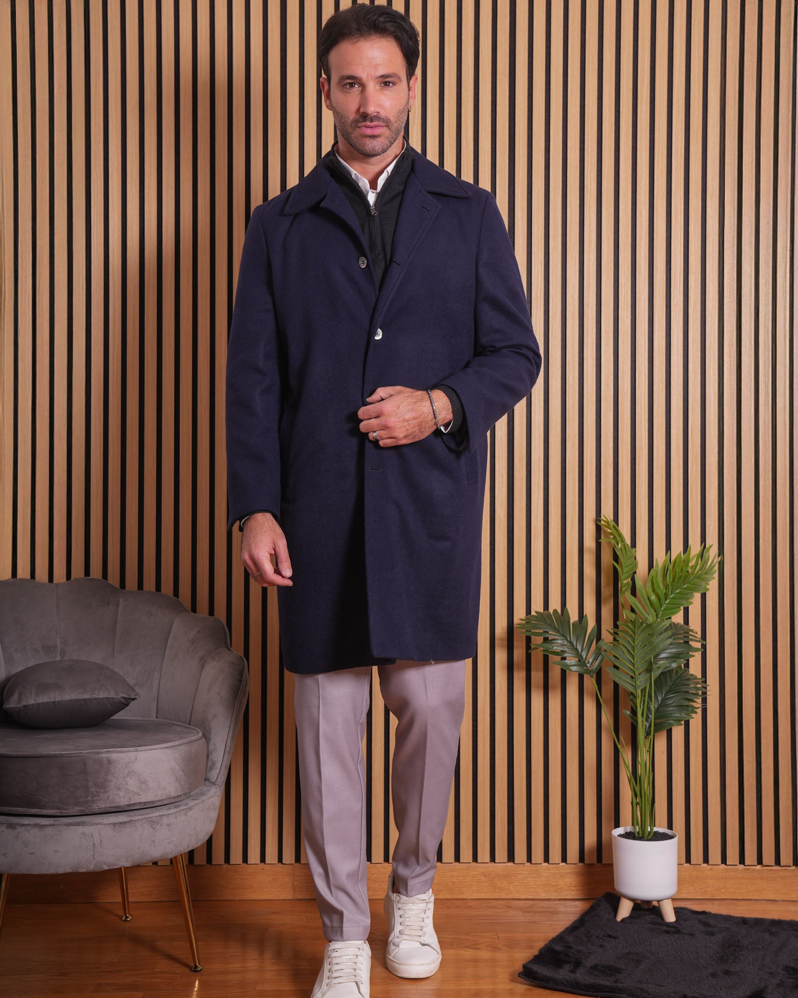 Florian - Cappotto Loden Blu