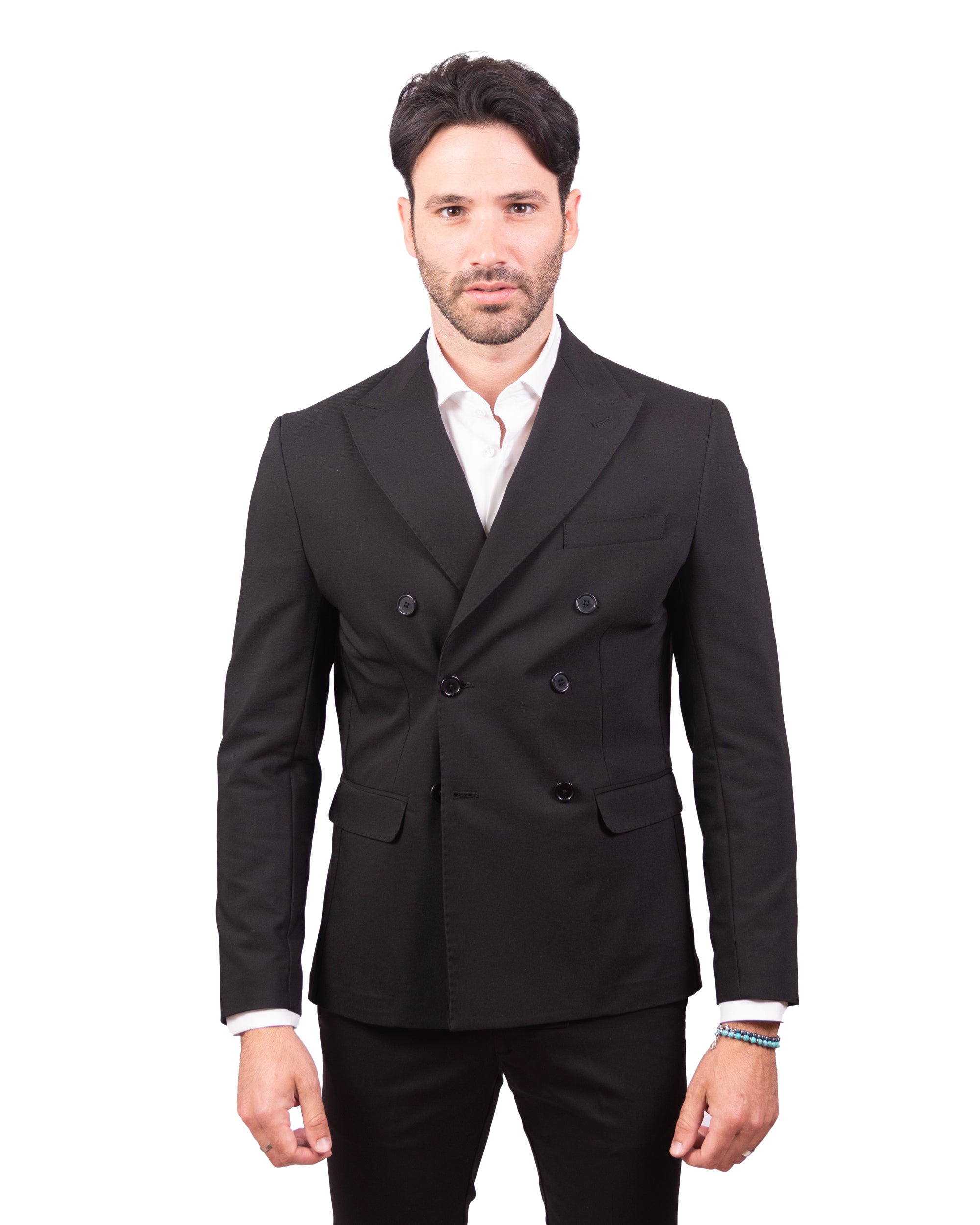 Giacca "Milano" doppio petto - Nera
