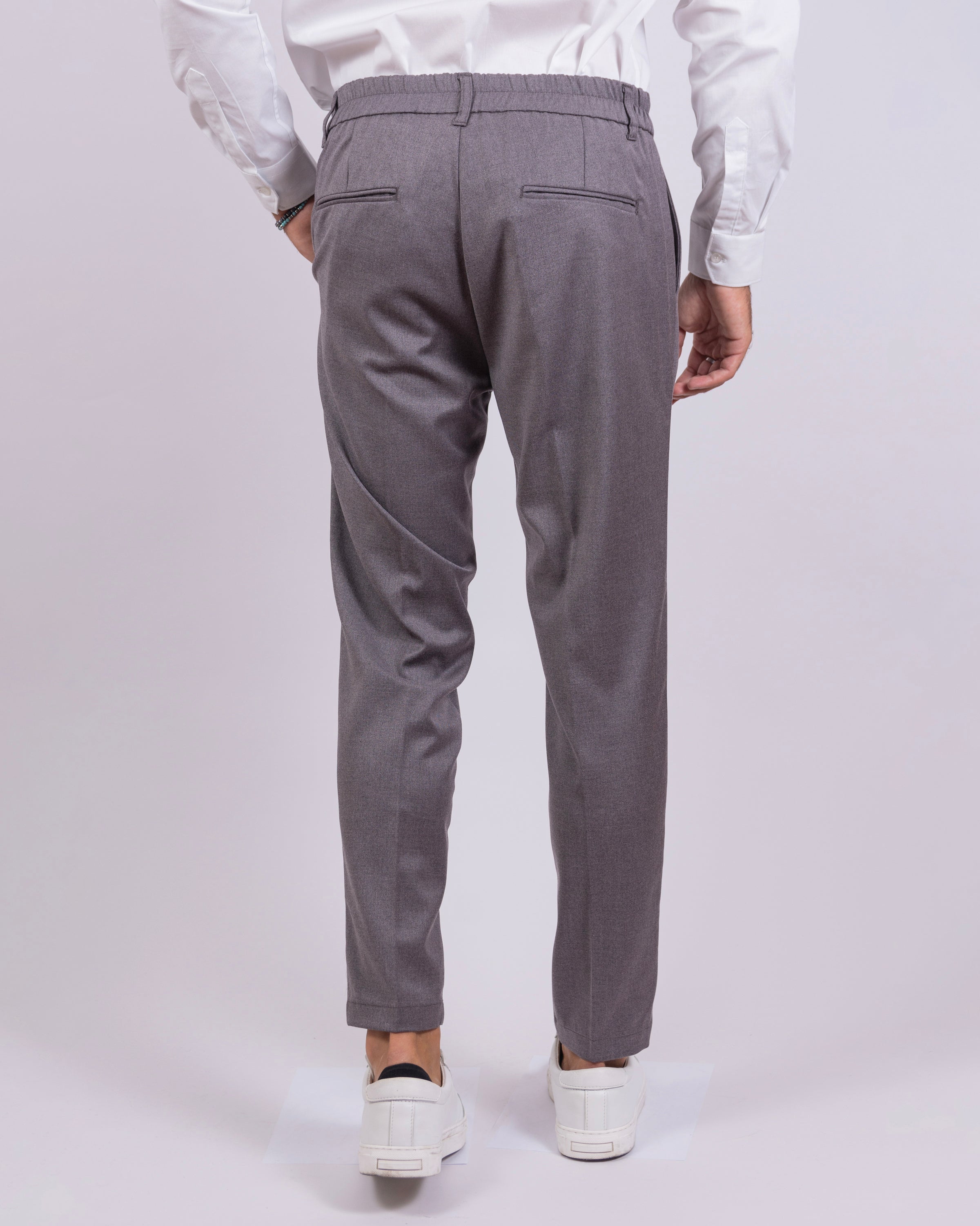 Firenze - Pantalone sartoriale con vita elastica Antracite