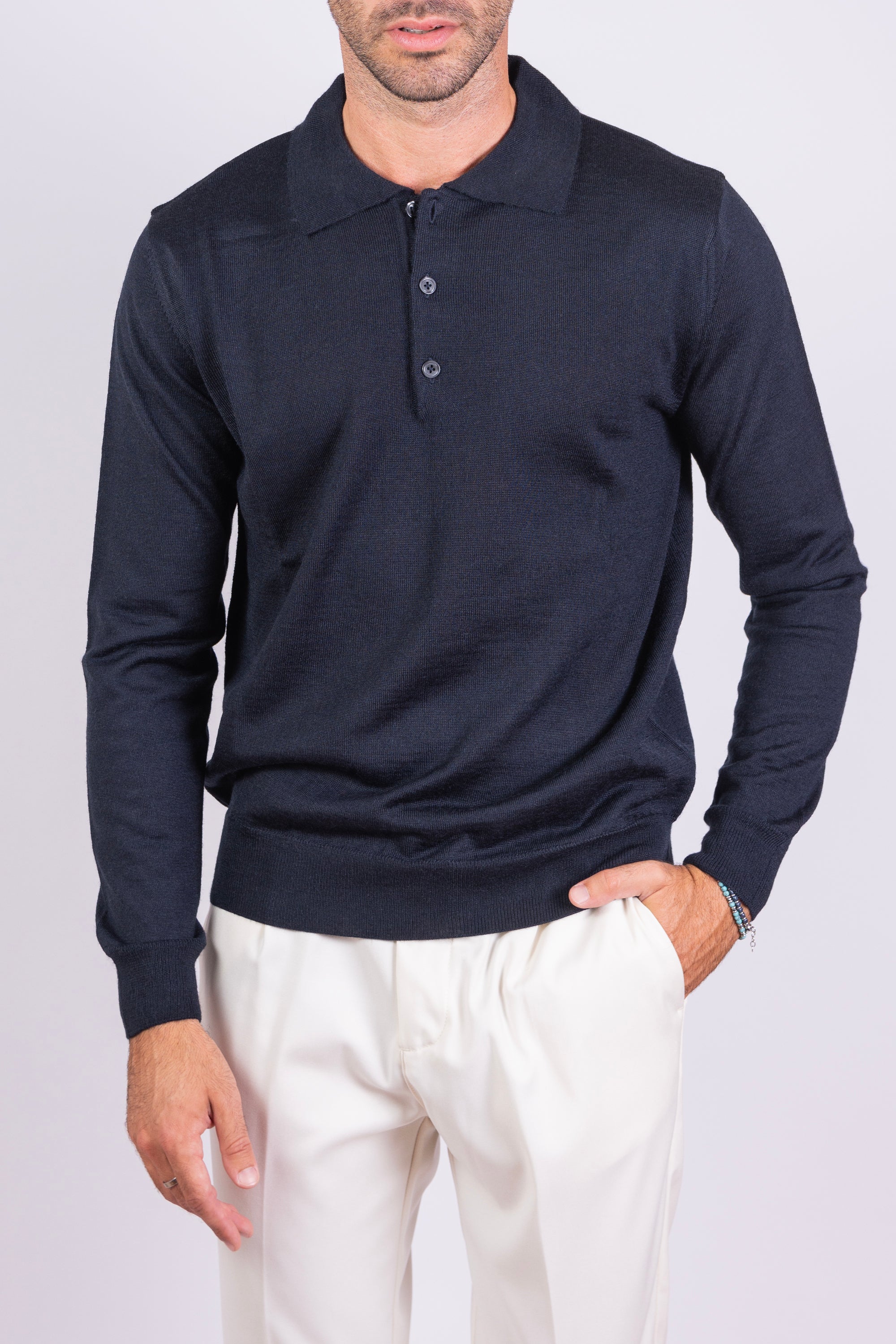 Venezia - Polo manica lunga Blu