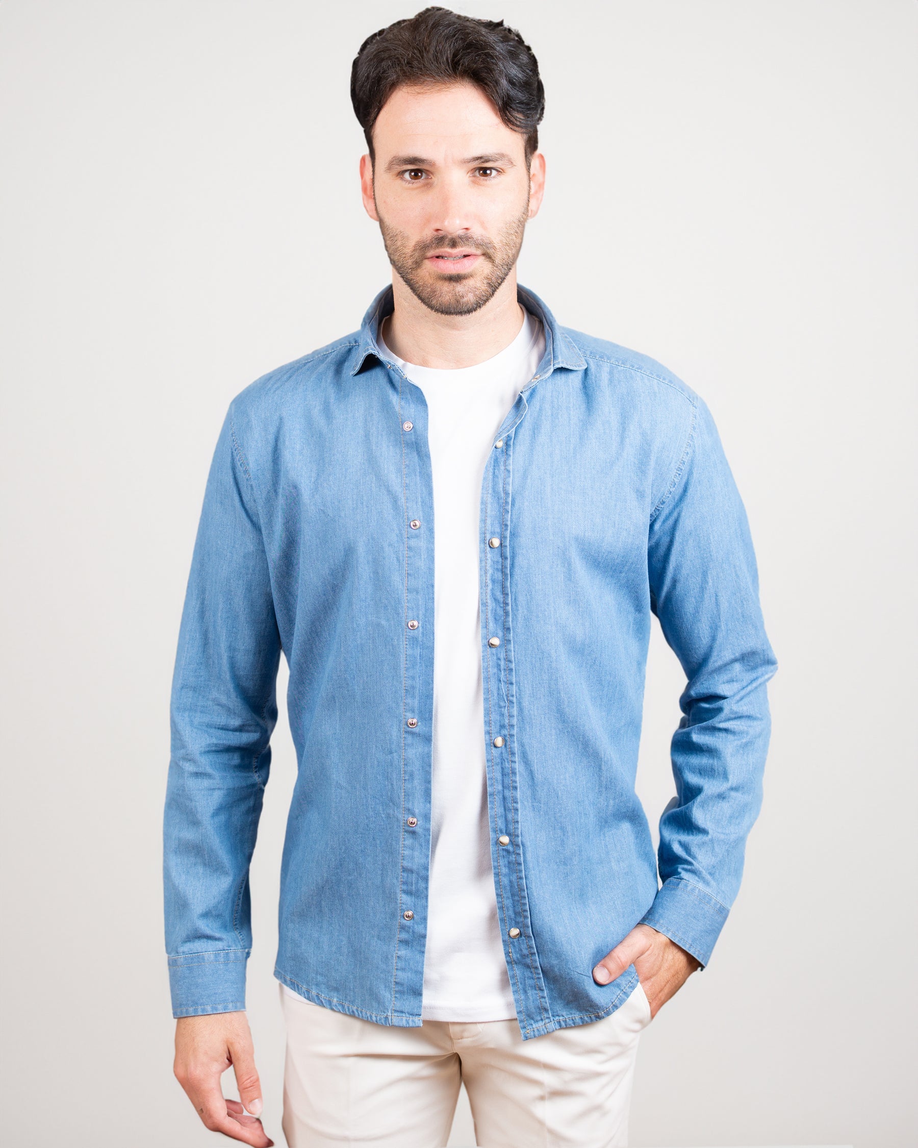 Madrid - Camicia di Jeans chiara