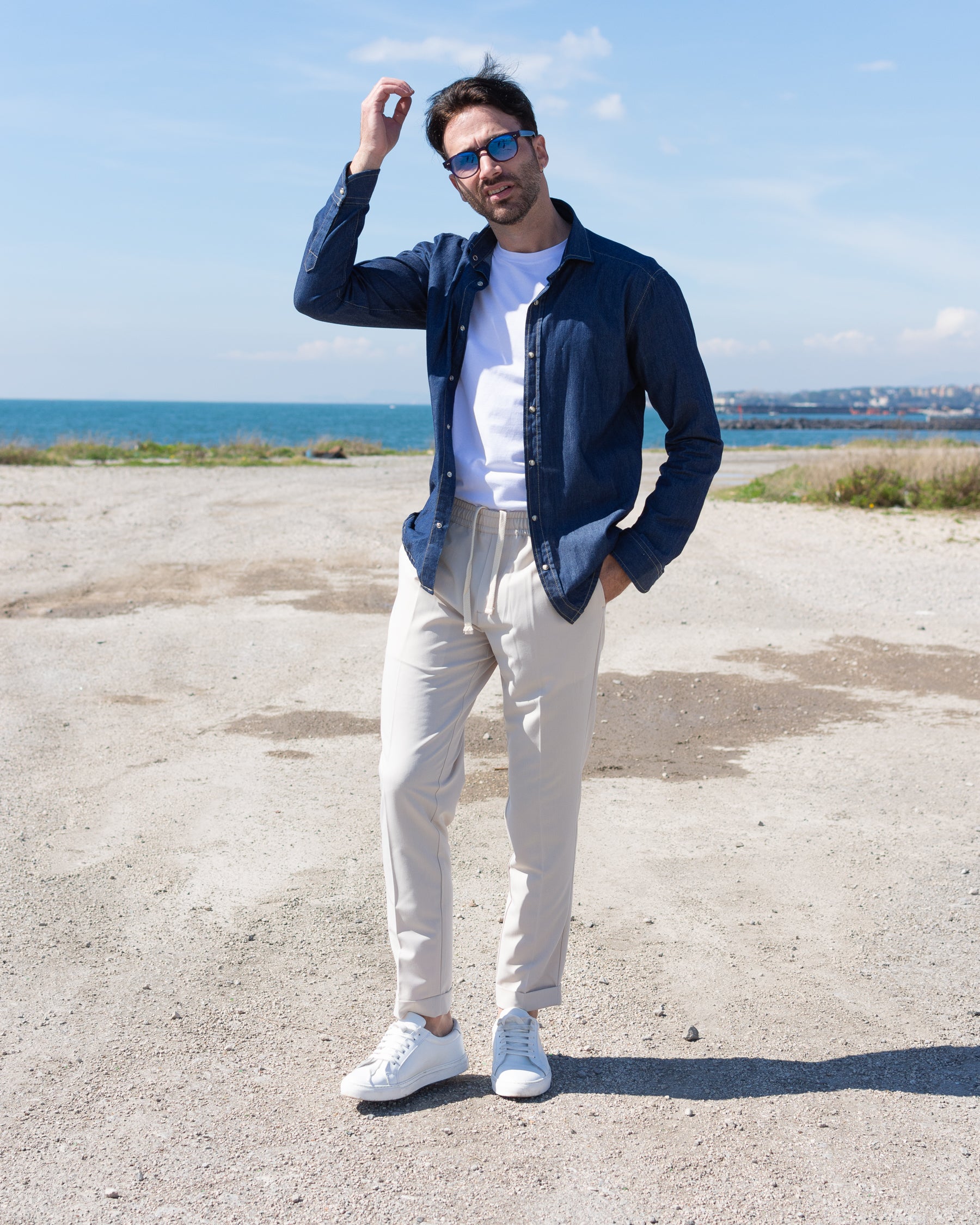 Napoli - Pantalaccio Slim Crema