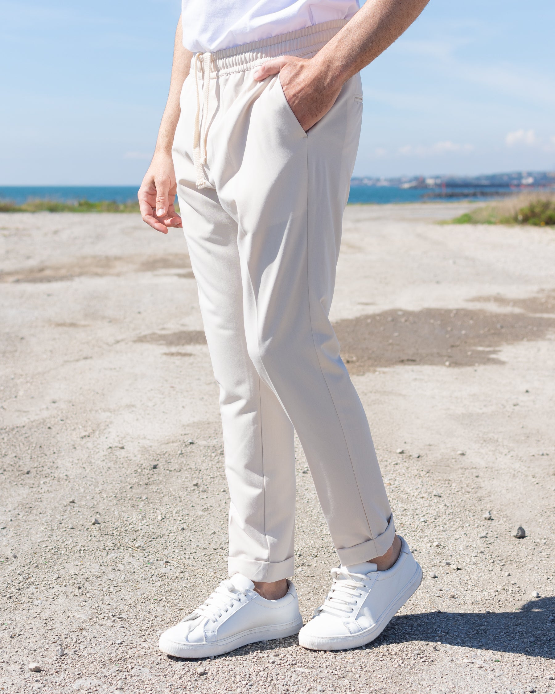Napoli - Pantalaccio Slim Crema
