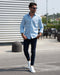Milano - Pantalone Sartoriale Slim Fit Elasticizzato Blu