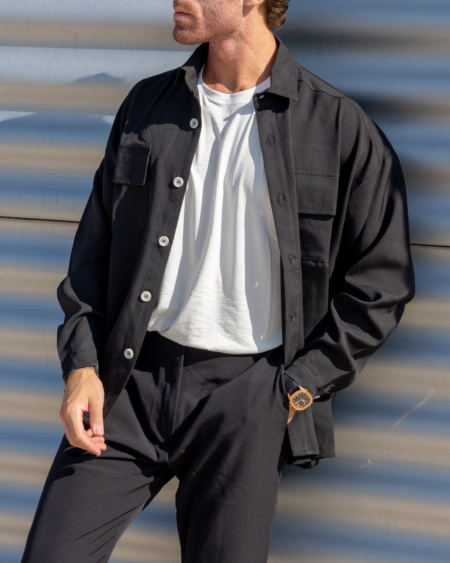 Camicia/Giacca "Orlando"- Nero