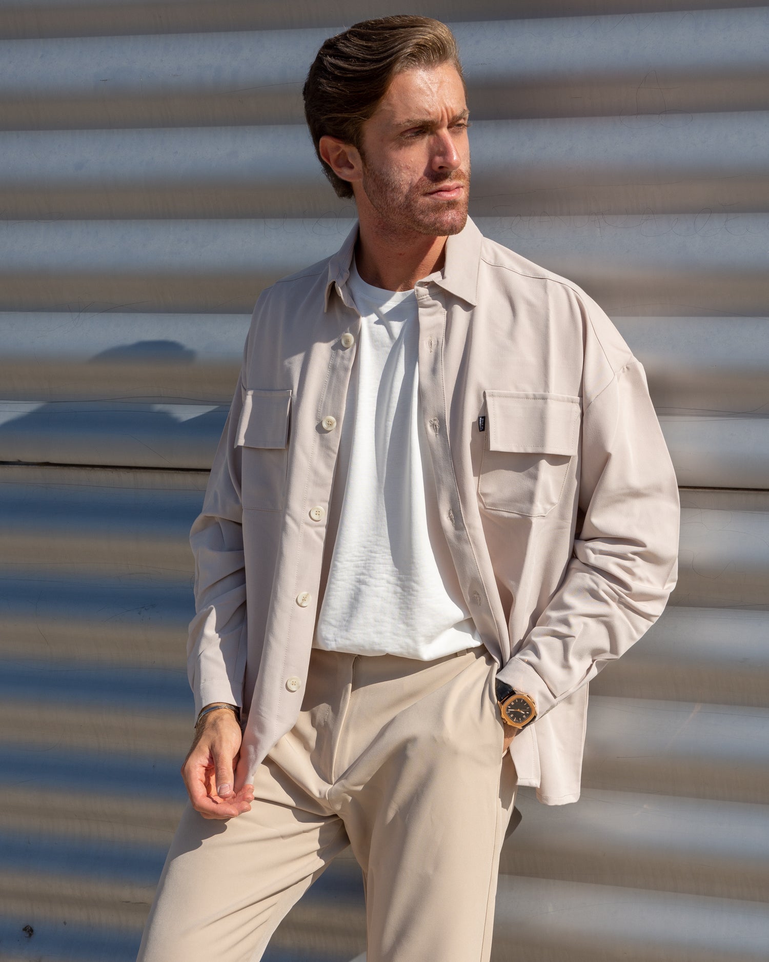 Camicia/Giacca "Orlando"- Beige