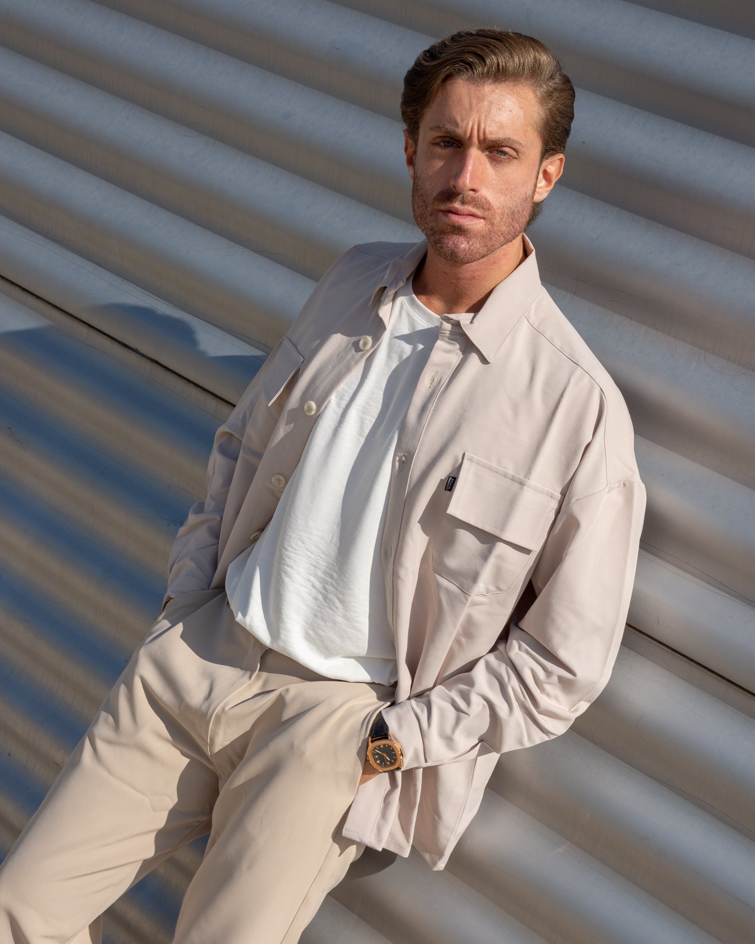 Camicia/Giacca "Orlando"- Beige