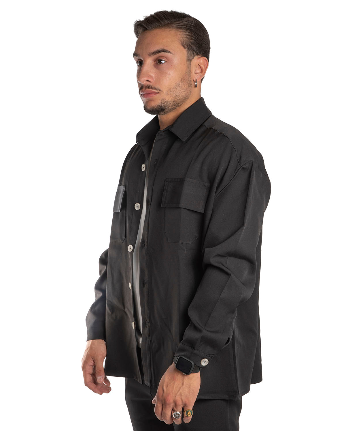 Camicia/Giacca "Orlando"- Nero