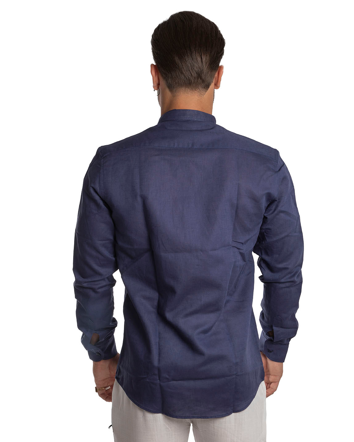 Amalfi - Camicia in lino Blu