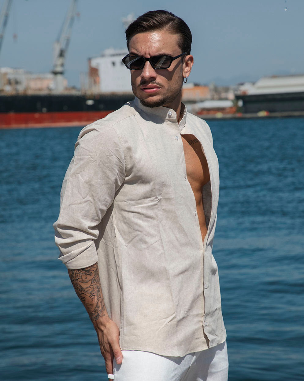 Amalfi - Camicia in lino Beige