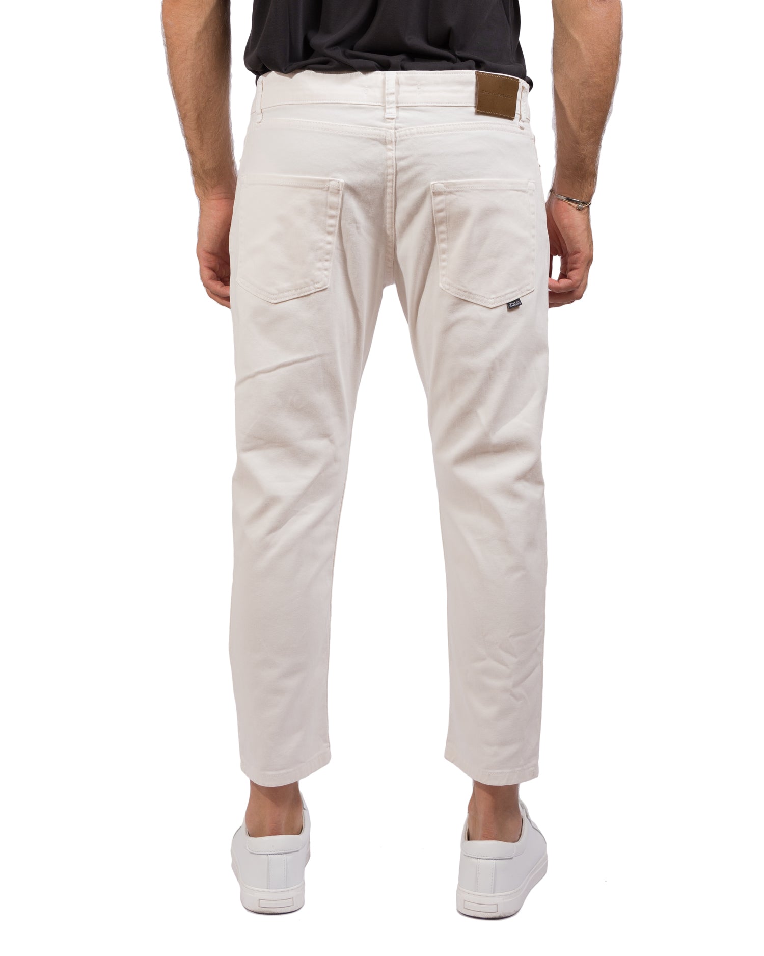Dylan - Pantalone 5 tasche Panna