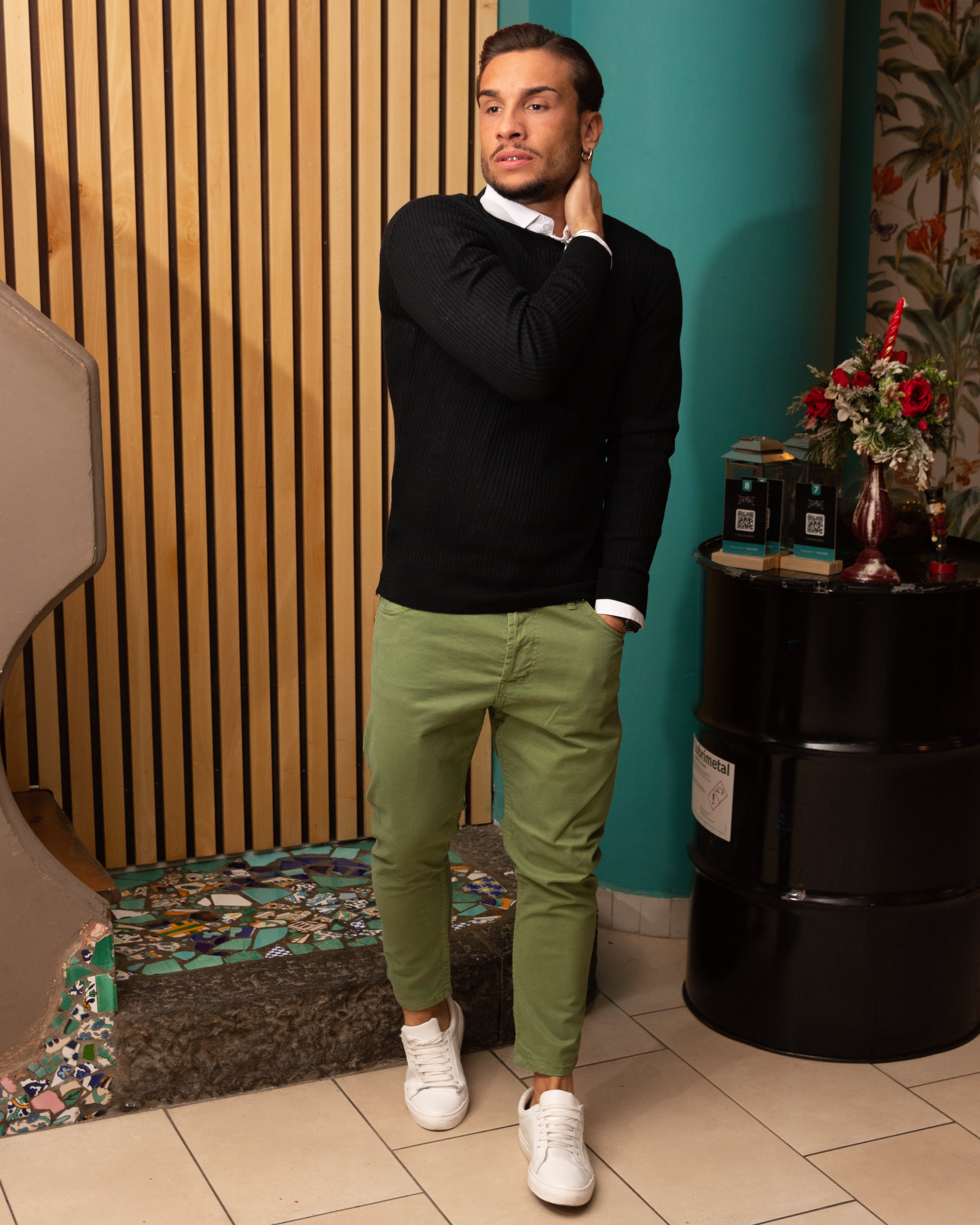 Dylan - Pantalone 5 tasche Verde