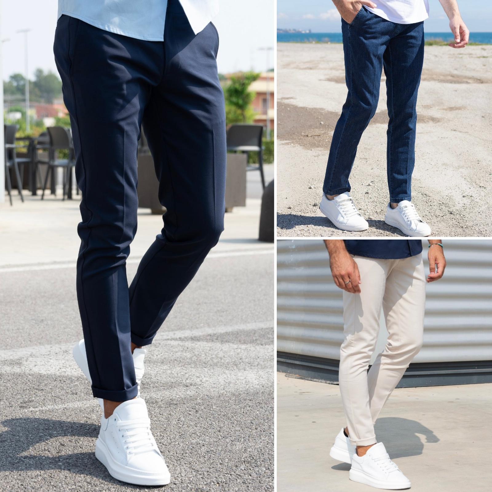 SUPER BOX "MILANO" BLU/BEIGE/JEANS