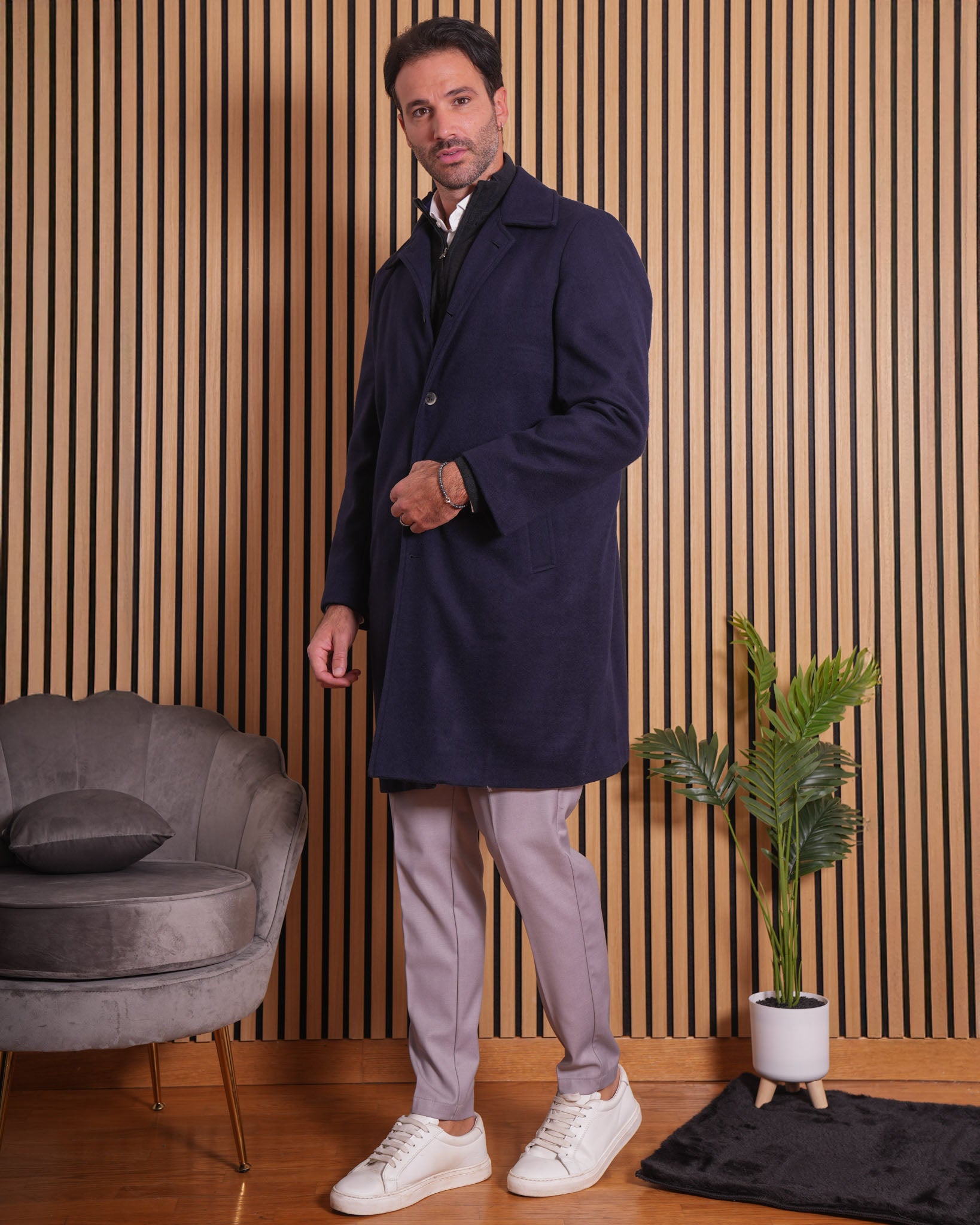 Florian - Cappotto  Loden Blu