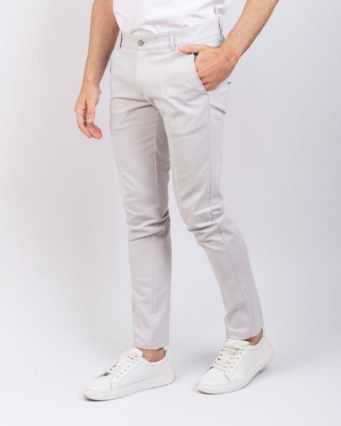 Milano - Pantalone Sartoriale Slim Fit Elasticizzato Grigio