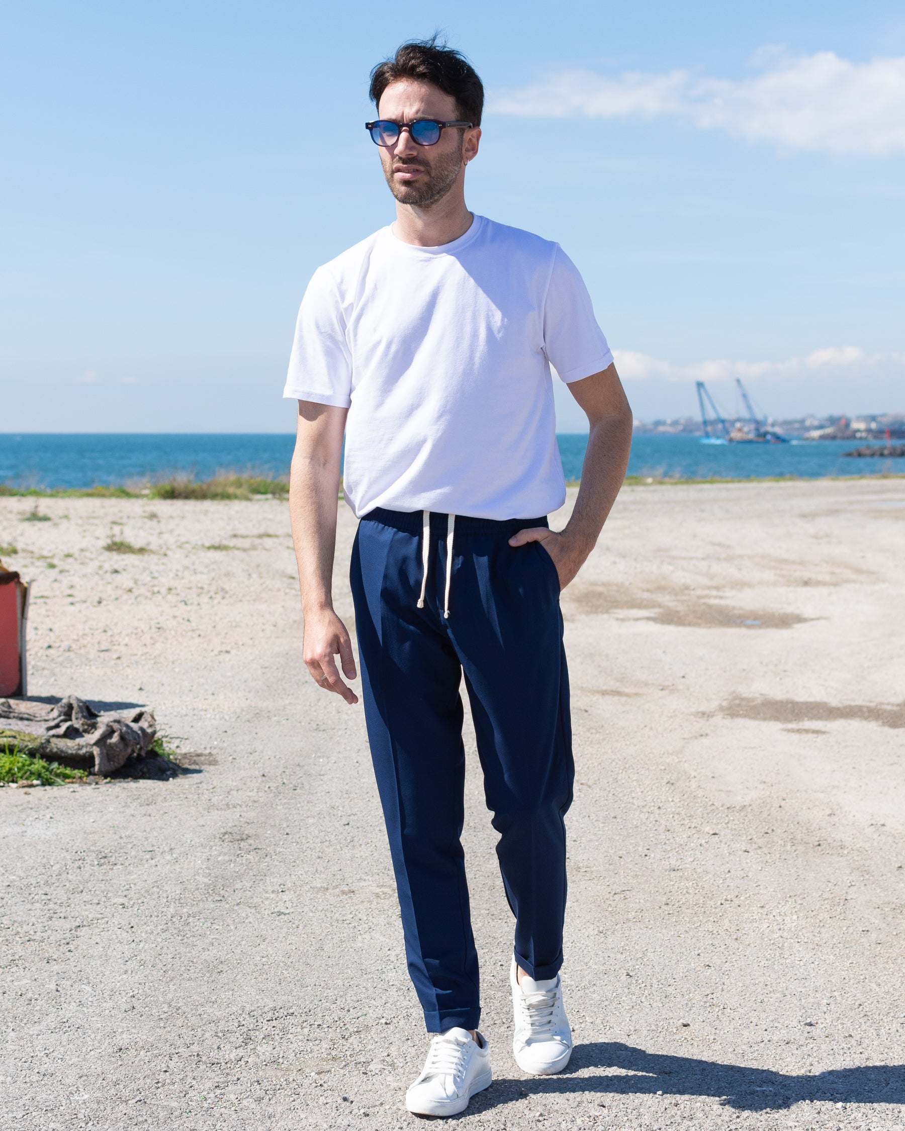 Napoli - Pantalaccio Slim Blu