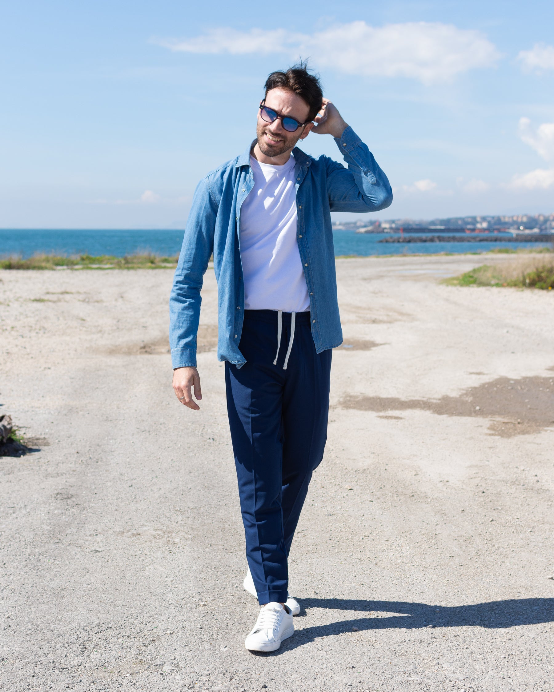 Napoli - Pantalaccio Slim Blu