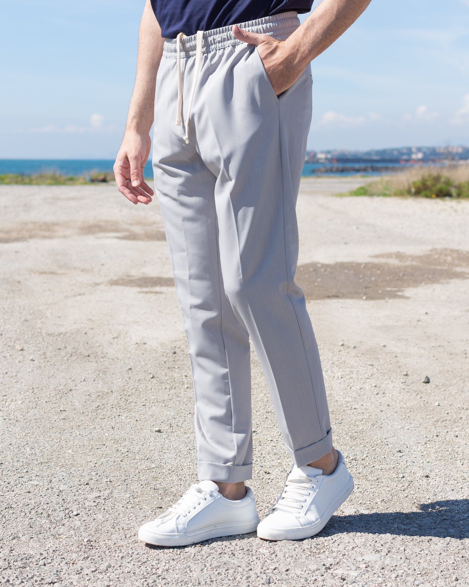 Napoli - Pantalaccio Slim Grigio