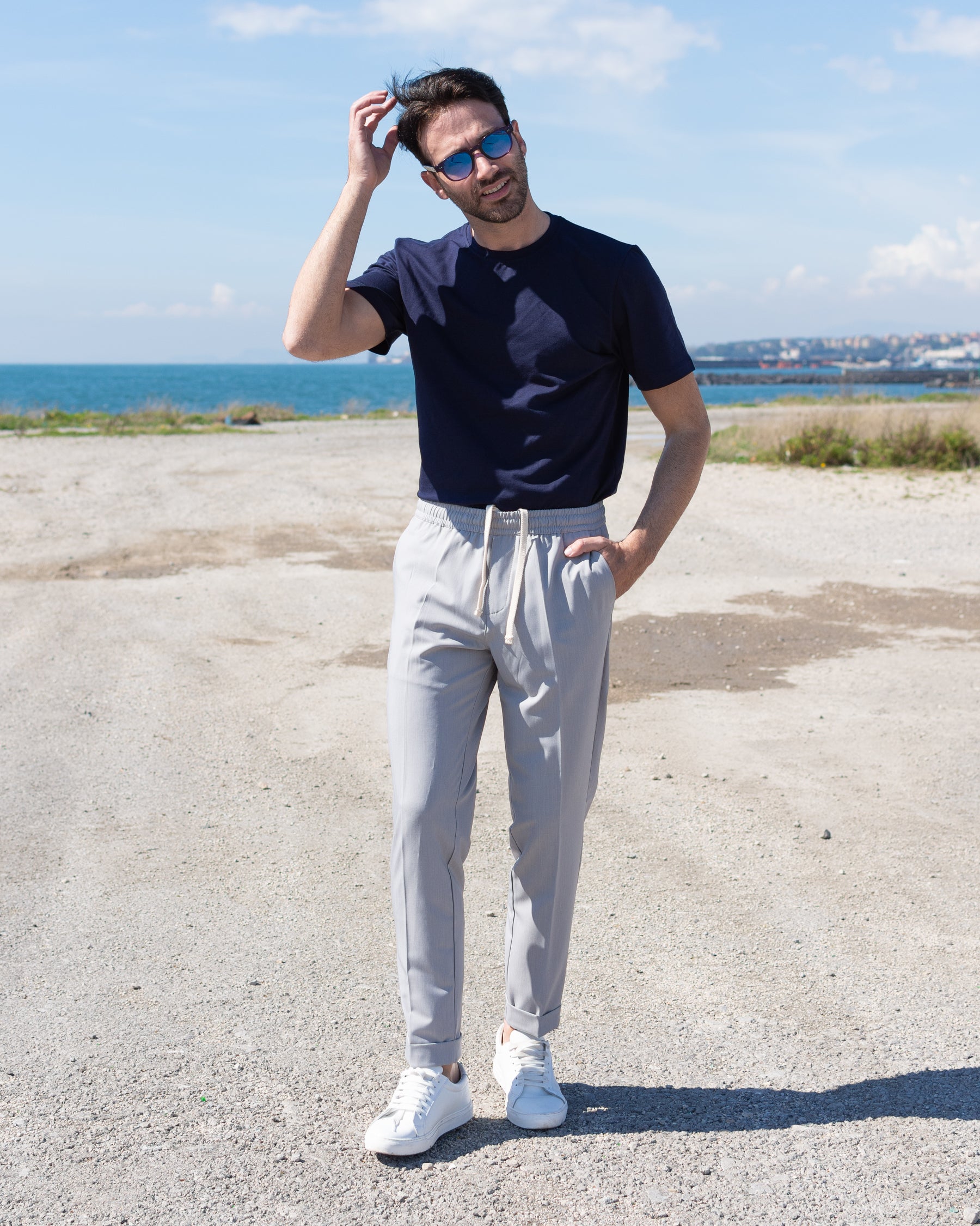 Napoli - Pantalaccio Slim Grigio