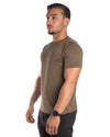 Lisbona - T-Shirt Effetto Seta Verde Militare