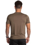 Lisbona - T-Shirt Effetto Seta Verde Militare
