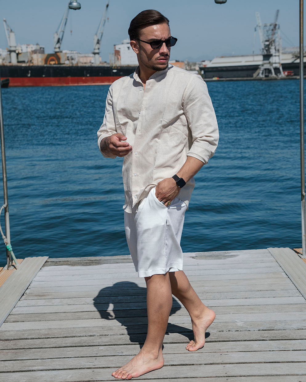 Amalfi - Camicia in lino Beige