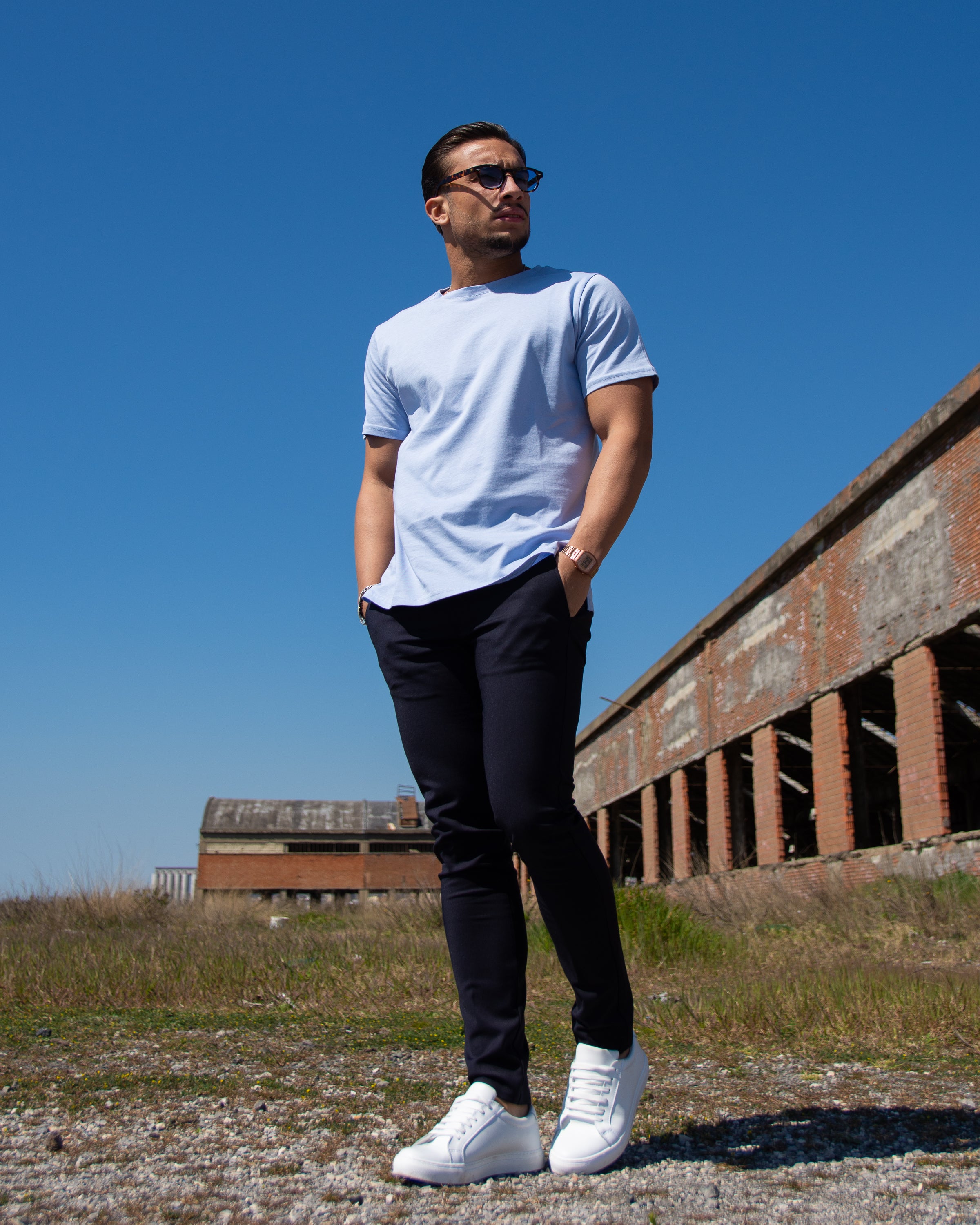 T-Shirt Basic SAM - Azzurra